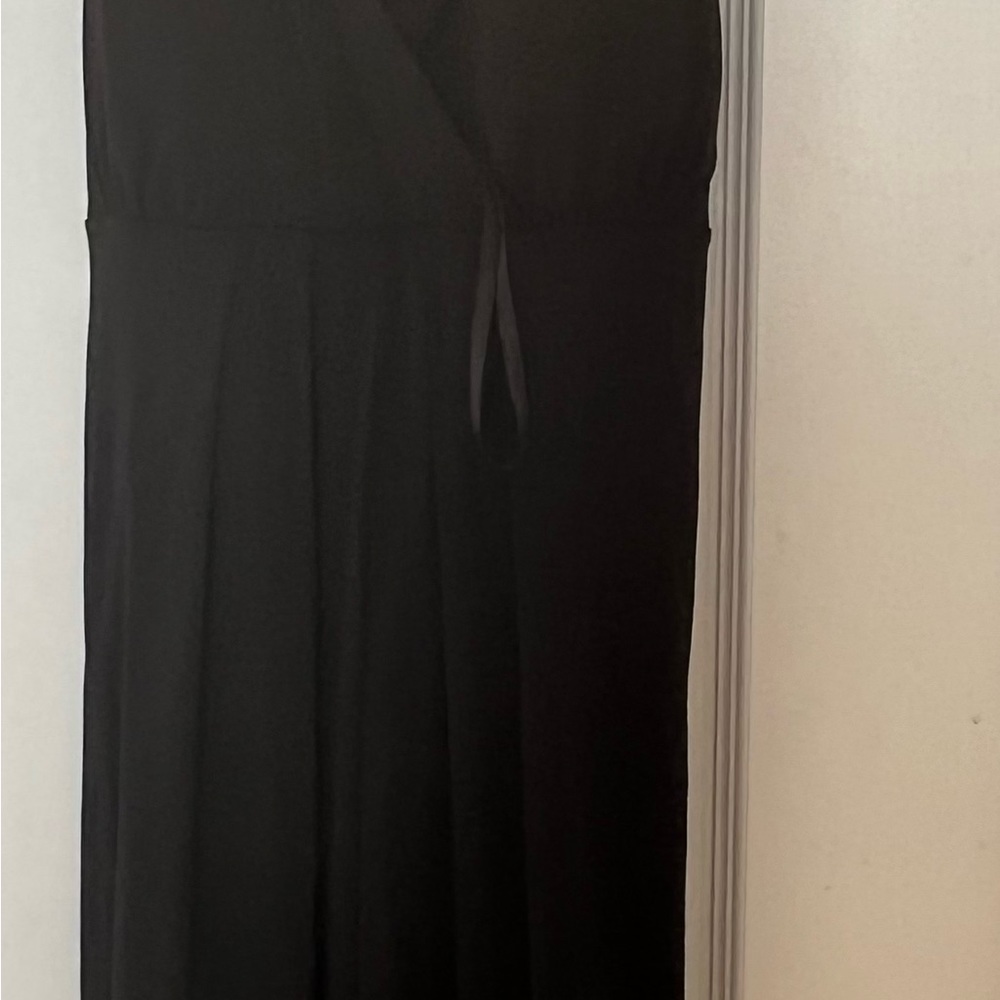 Black evening Dress with rhinestones.